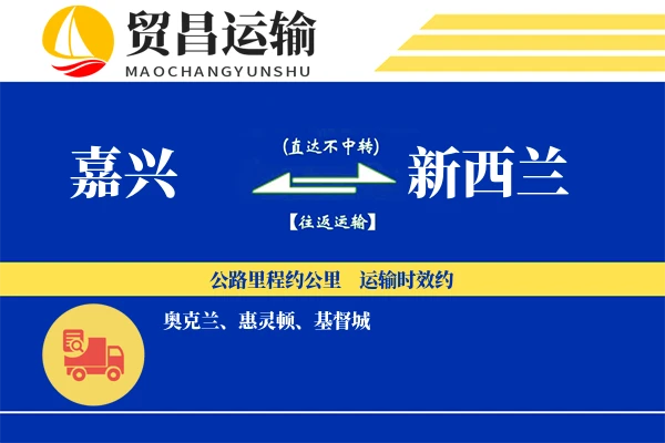 嘉兴到新西兰物流专线 | 空运海运双清包税 | 门到门国际物流服务